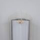 Set of 3 Italian chrome and acrylic blades wall sconces 1970s