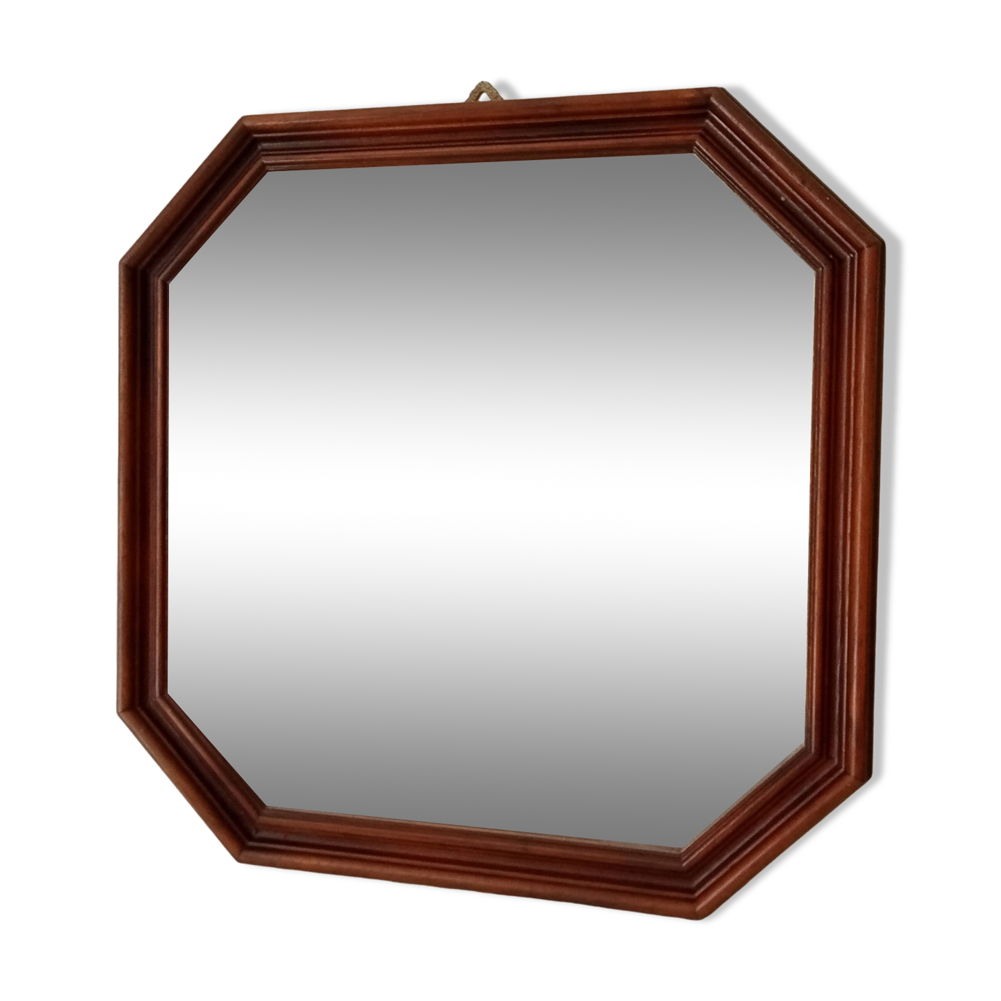 Vintage Italian octagonal mirror from the 60s