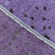 Purple & Brown Polka Dot Kilim Rug, 206x263Cm