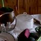 Vintage tablepiece, pepper salt, stainless steel