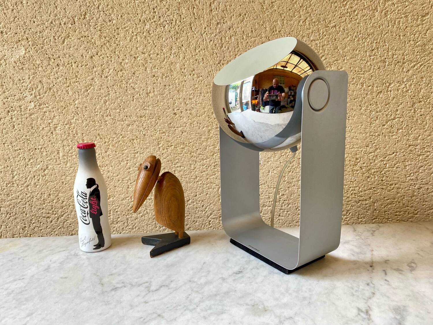 Vintage 90s eyeball desk lamp massive Belgium