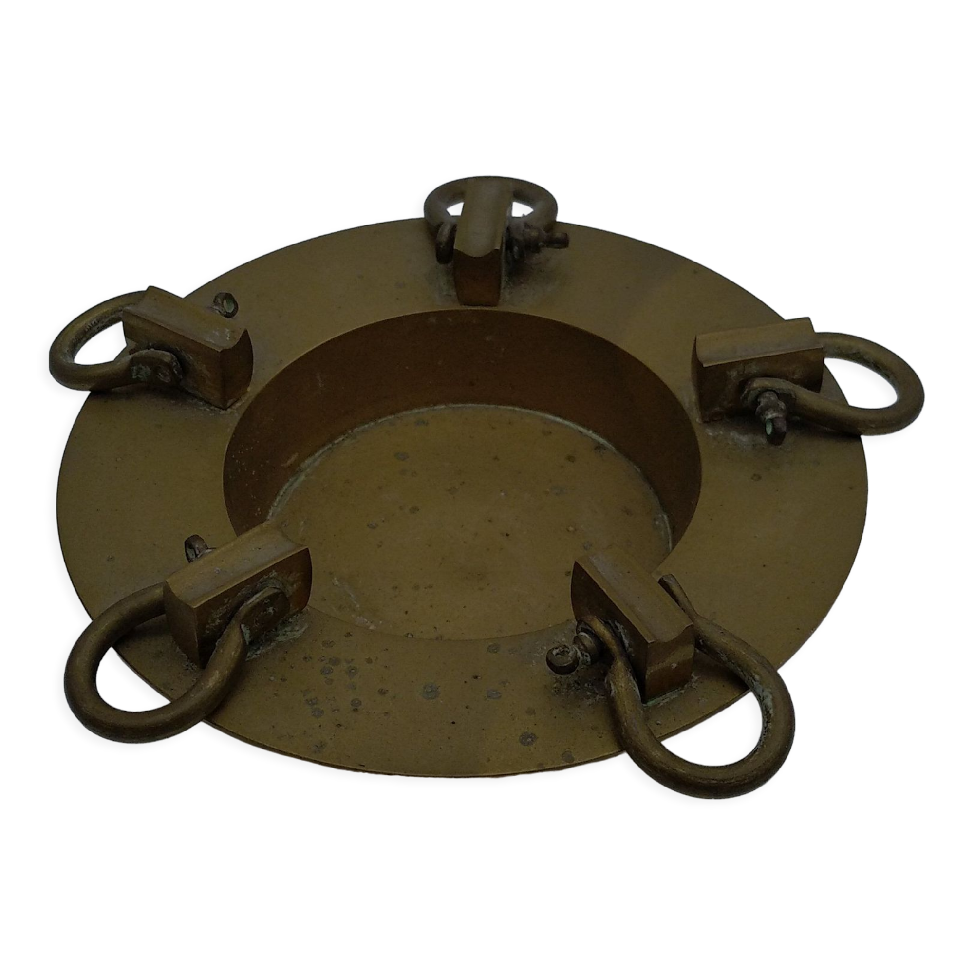 Cendrier en  laiton style marine avec manilles