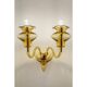 Amber Murano Glass Sconce with Linear Design by Simoeng for Simoeng