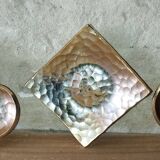 Set of 4 Jie Gantofta enamelled brass ashtrays – playing cards – desi