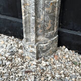 Regency fireplace in grey Ardennes marble, 18th century