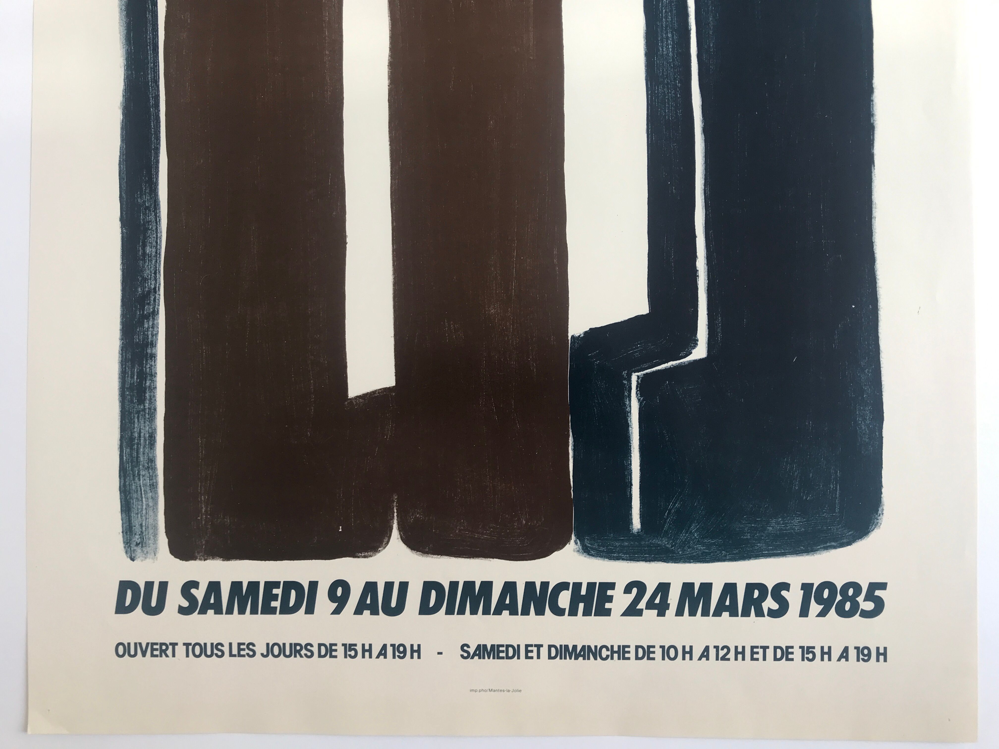 Original color poster Les peintres du Mantois, 1985