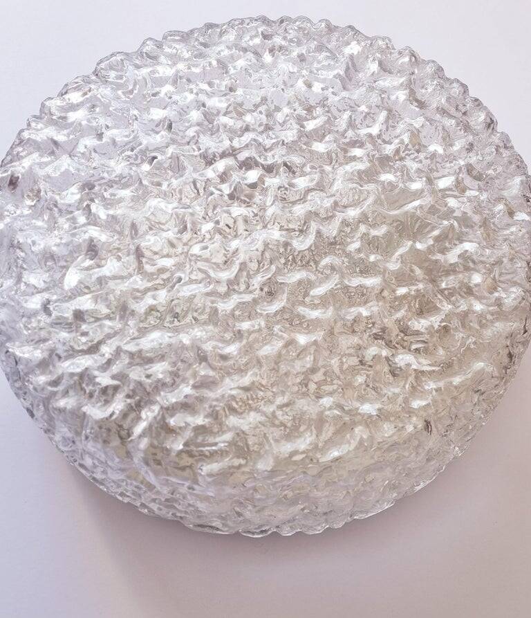 Large Midcentury Bubble Flush Mount, Helena Tynell, Limburg, Germany, 1970s