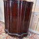 Curved corner buffet Napoleon III – Flamed mahogany and original marble