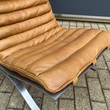 Arne norell ari lounge chair, camel cognac leather nieuwstaat!