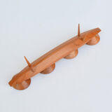 1970s mid-century modern ash four point candlestick, Germany