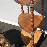 Corner display 3 corner shelves in Walnut