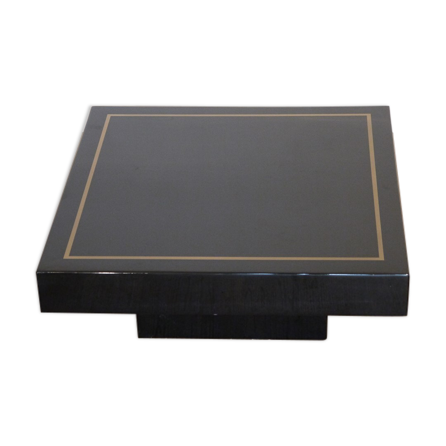 Coffee table in black lacquer 1970