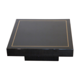 Coffee table in black lacquer 1970