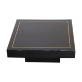Coffee table in black lacquer 1970