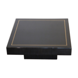 Coffee table in black lacquer 1970