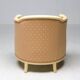 Fine Art Deco Bergère Club Chair Hollywood Regency Style Damask