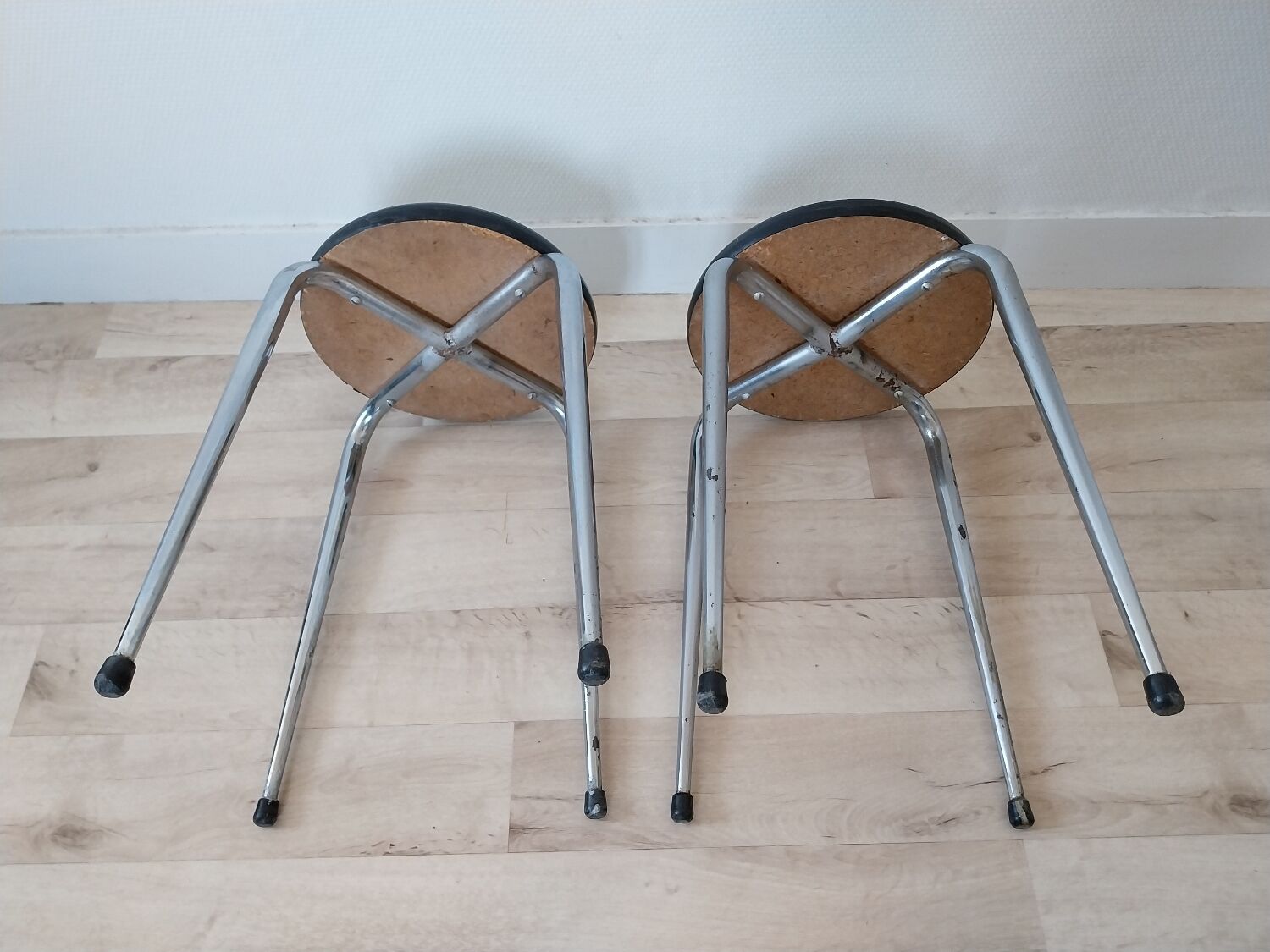 Round Formica stools