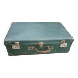 Green cardboard suitcase