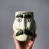 Celery face pot for ceramic utensils