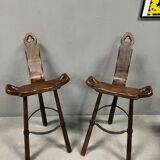 Brutalist bar top stools