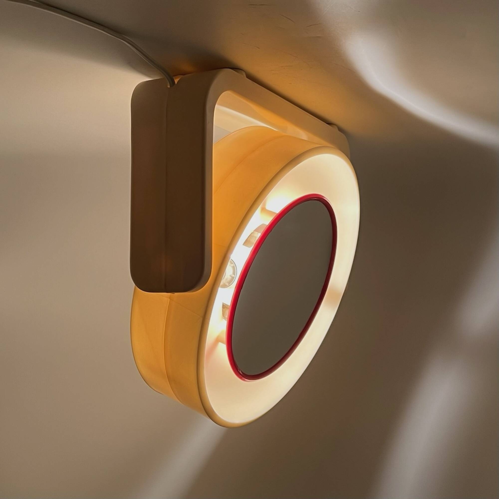 Rare 1960s Space Age Mirror with Light - Vintage Design by Allstar Germany