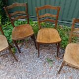 Lot of 4 bistro chairs Cambier