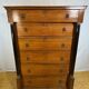 Chiffonier en chêne néerlandais antique Empire vers 1820