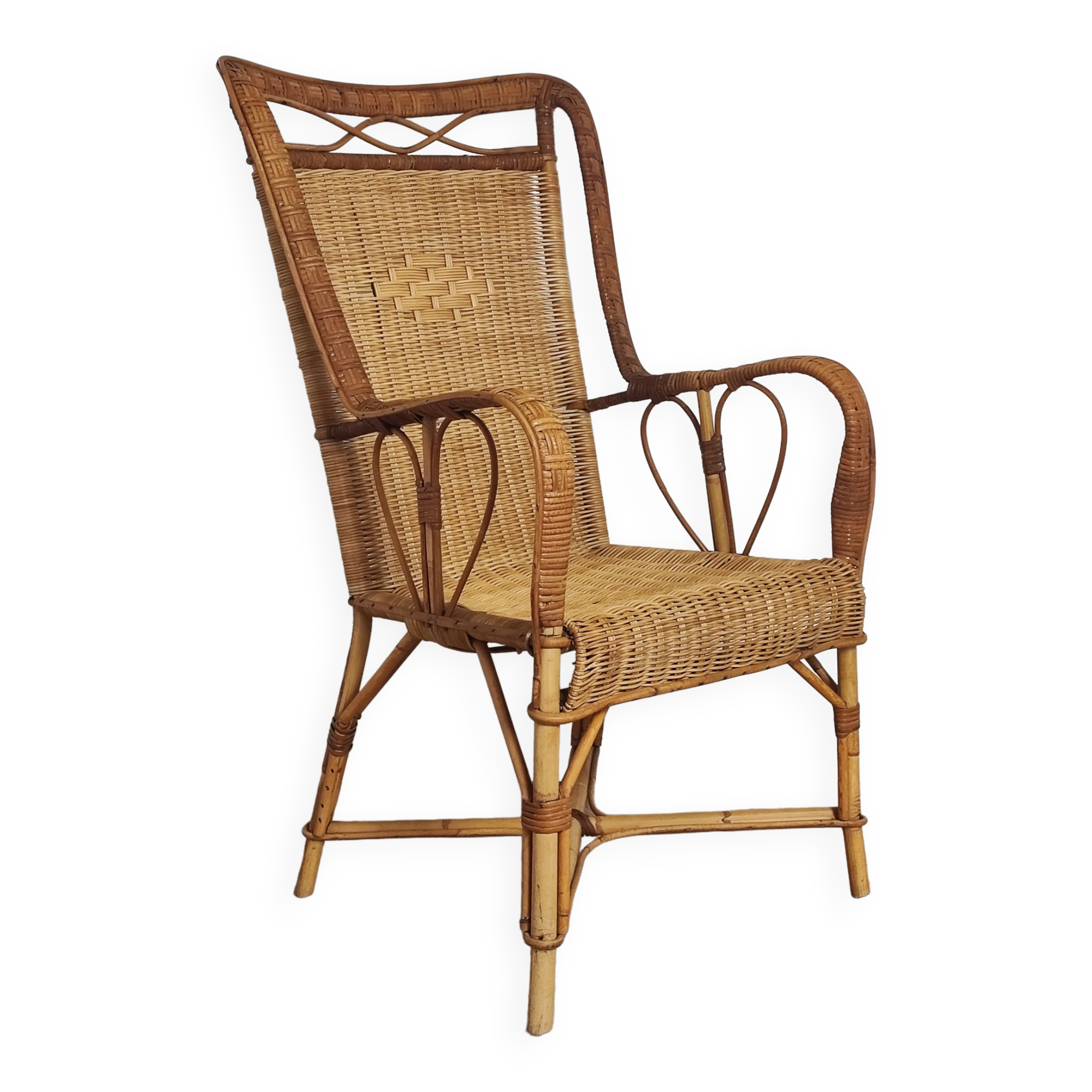 Rattan armchair
