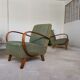 Pair of armchairs H72 by Jindrich Halabala for Ton - Thonet