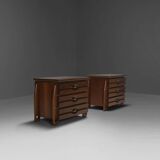 Set of Walnut Cabinets by Mobil Girgi
