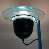 1970's vetri murano glass & metal floor lamp, italy