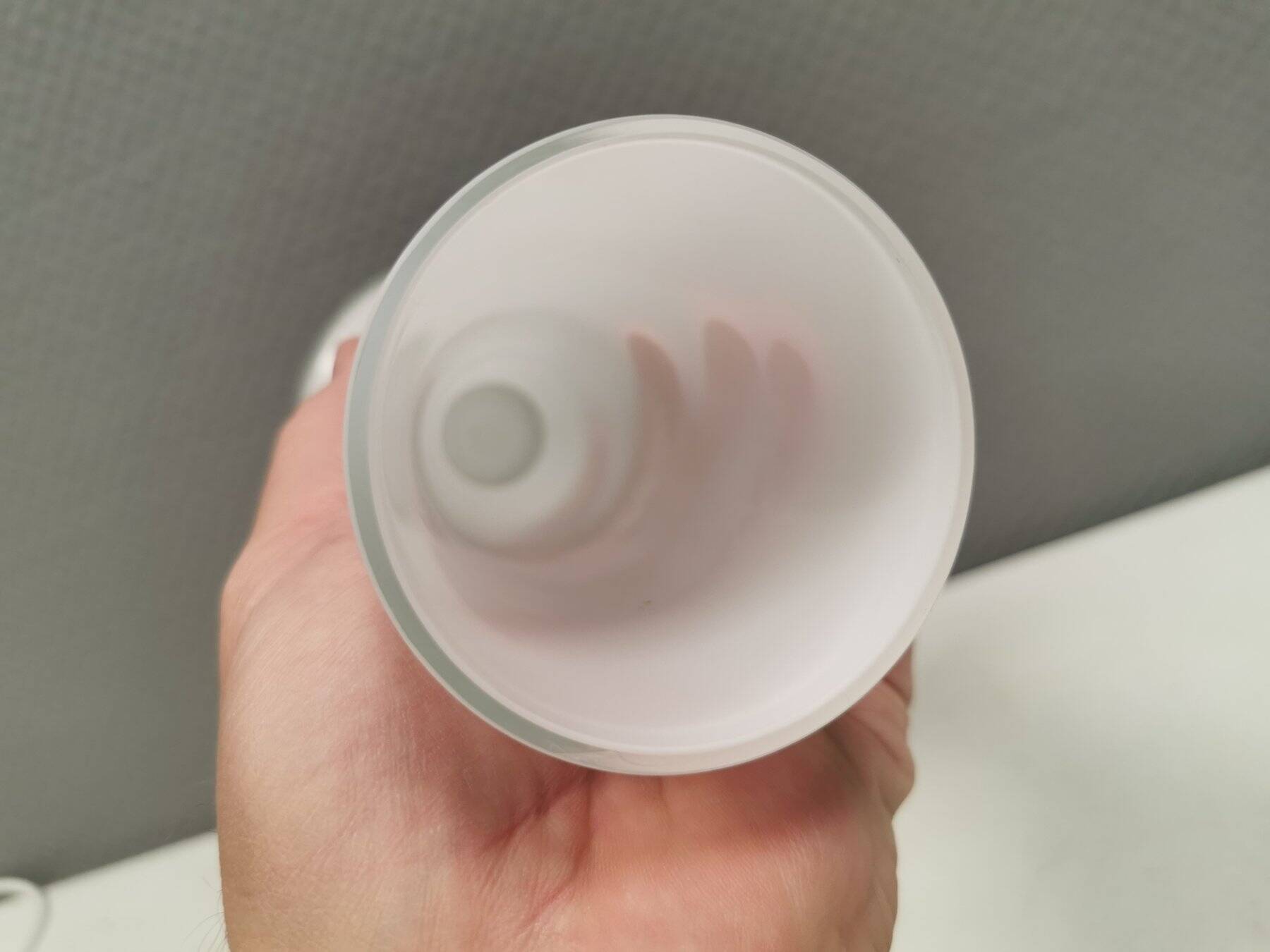 Candlestick in opal glass by Harri Koskinen for Iittala Finland 1996