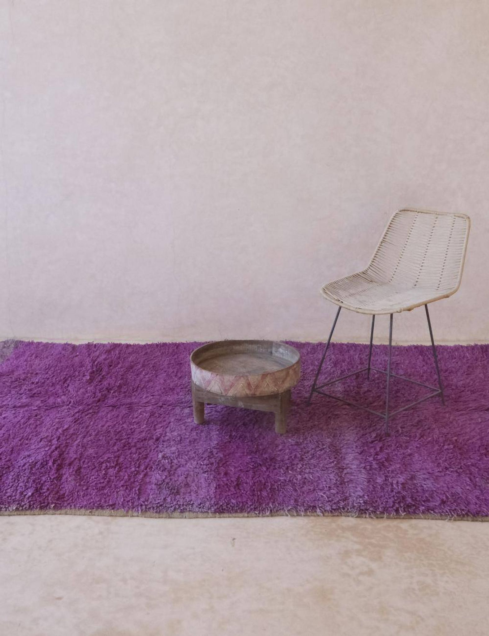 Vintage Mauve Rug - 281 x 158 cm