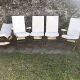 Set de 4 chaises et de 2 fauteuils inclinables Polyconfort