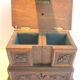 Jewelry box Sculpture Wood Black Forest, 3 compartments, Cabinet Napoléon III