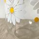 Vintage Glass Pitcher Marguerites