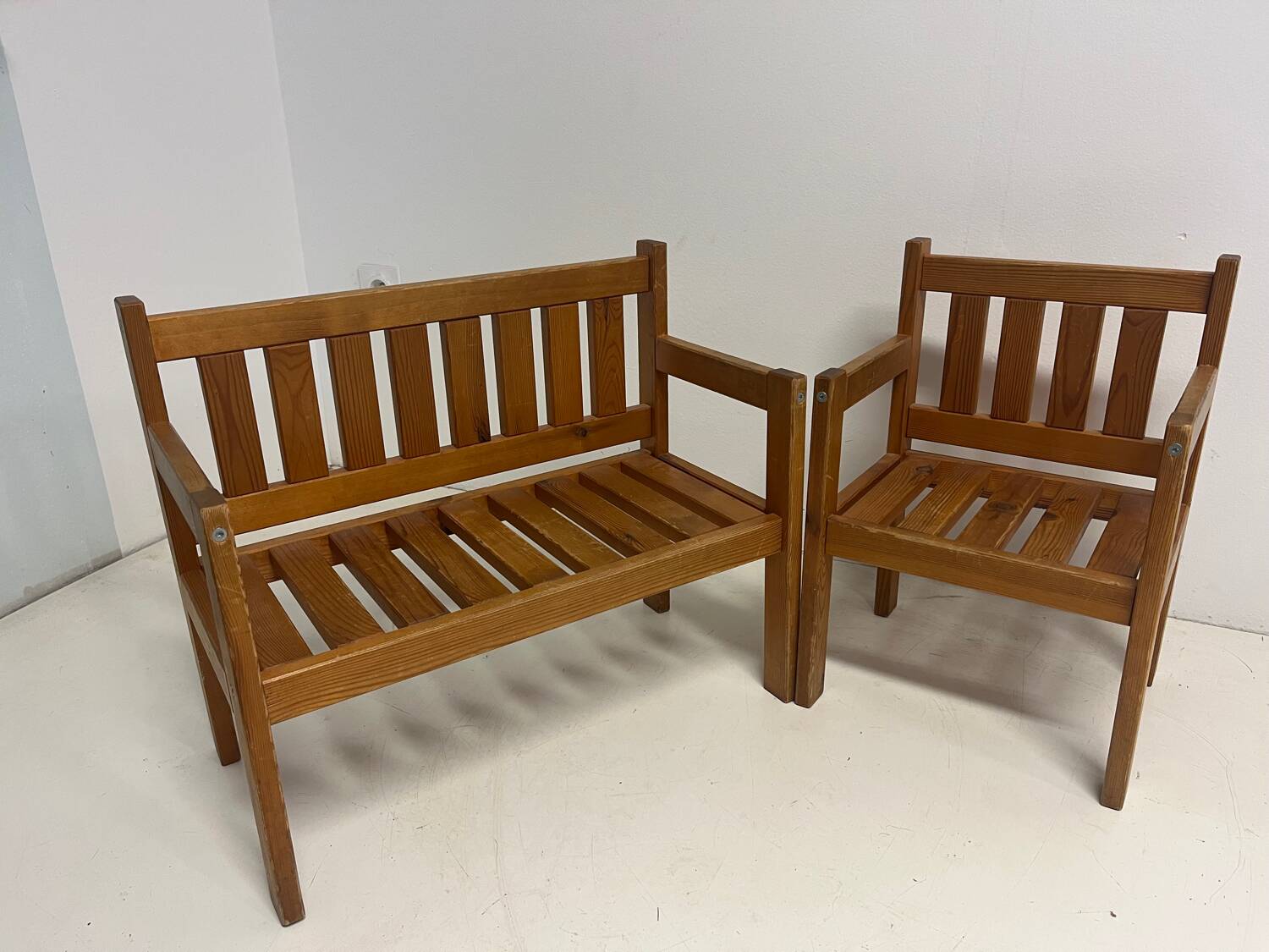 Children's bench and chair