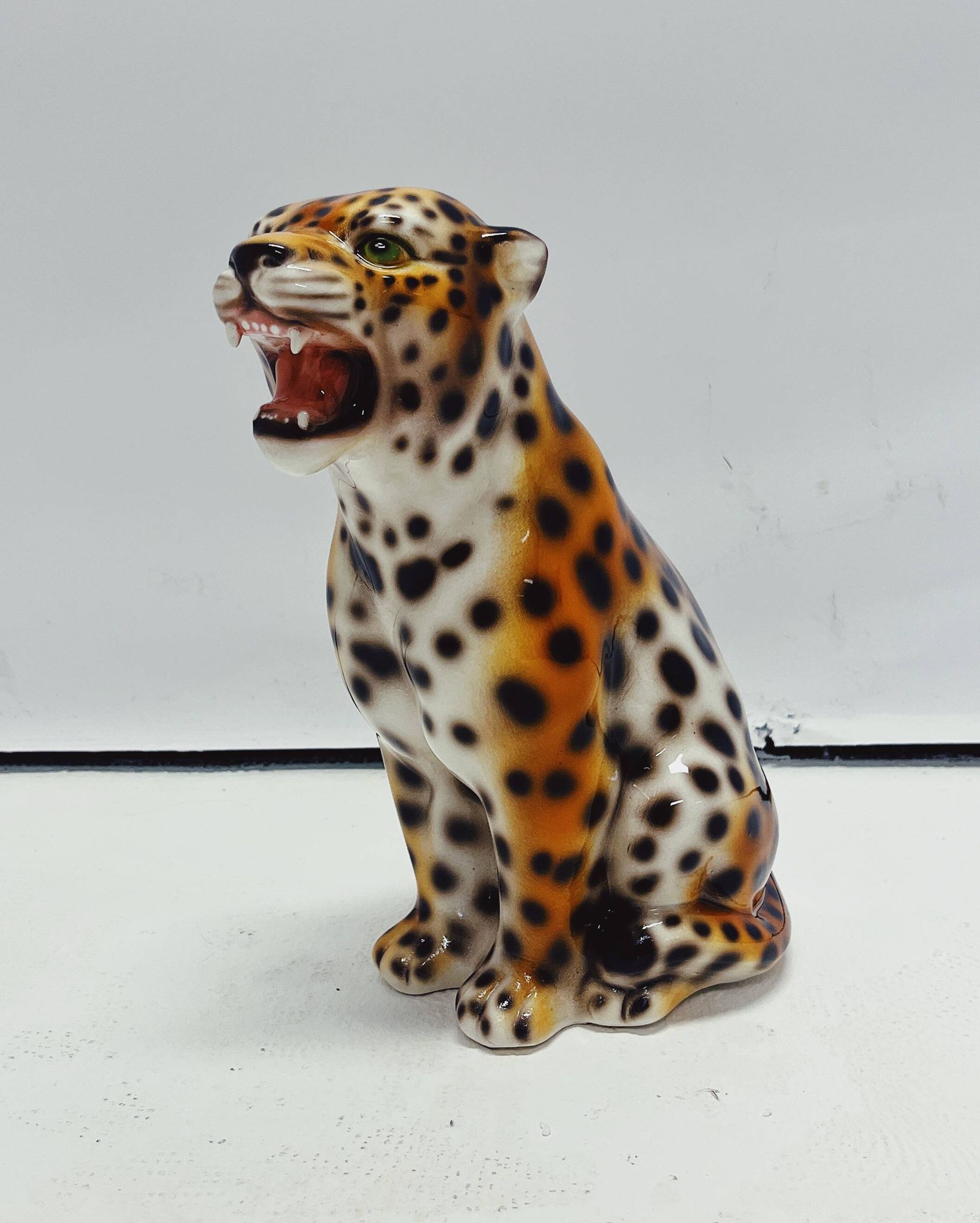 Leopard Statue Ceramic