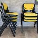 6 back chairs Emilio Ambasz & Giancarlo Peretti, yellow armchair