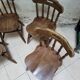 4 chaises Western en bois courbé