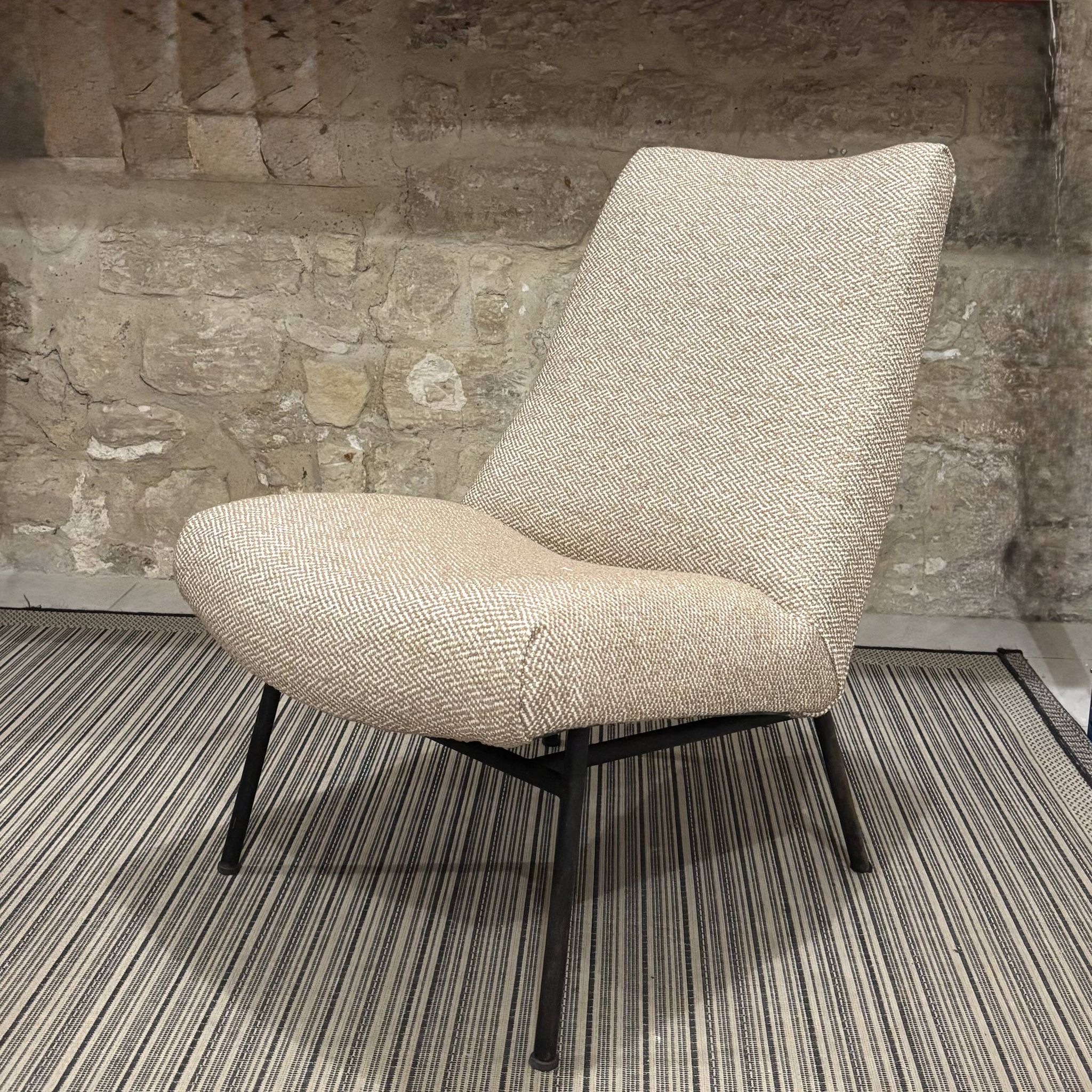Pierre Guariche armchair for Airborne reupholstered.