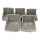 Swivel leather armchair team by wellis