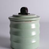 Art Deco Celadon Glazed Lidded Jar by Einar Luterkort for Upsala‑Ekeby, 1930s