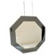 Vintage octagonal mirror in beveled glass, Italy 1960 's