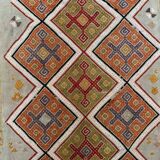 Vintage Turkish Mini Kilim 86x49 cm Wool Small Kelim Runner, shabby Chic