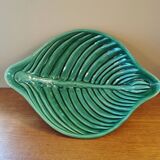 Coupe vintage en barbotine forme feuille