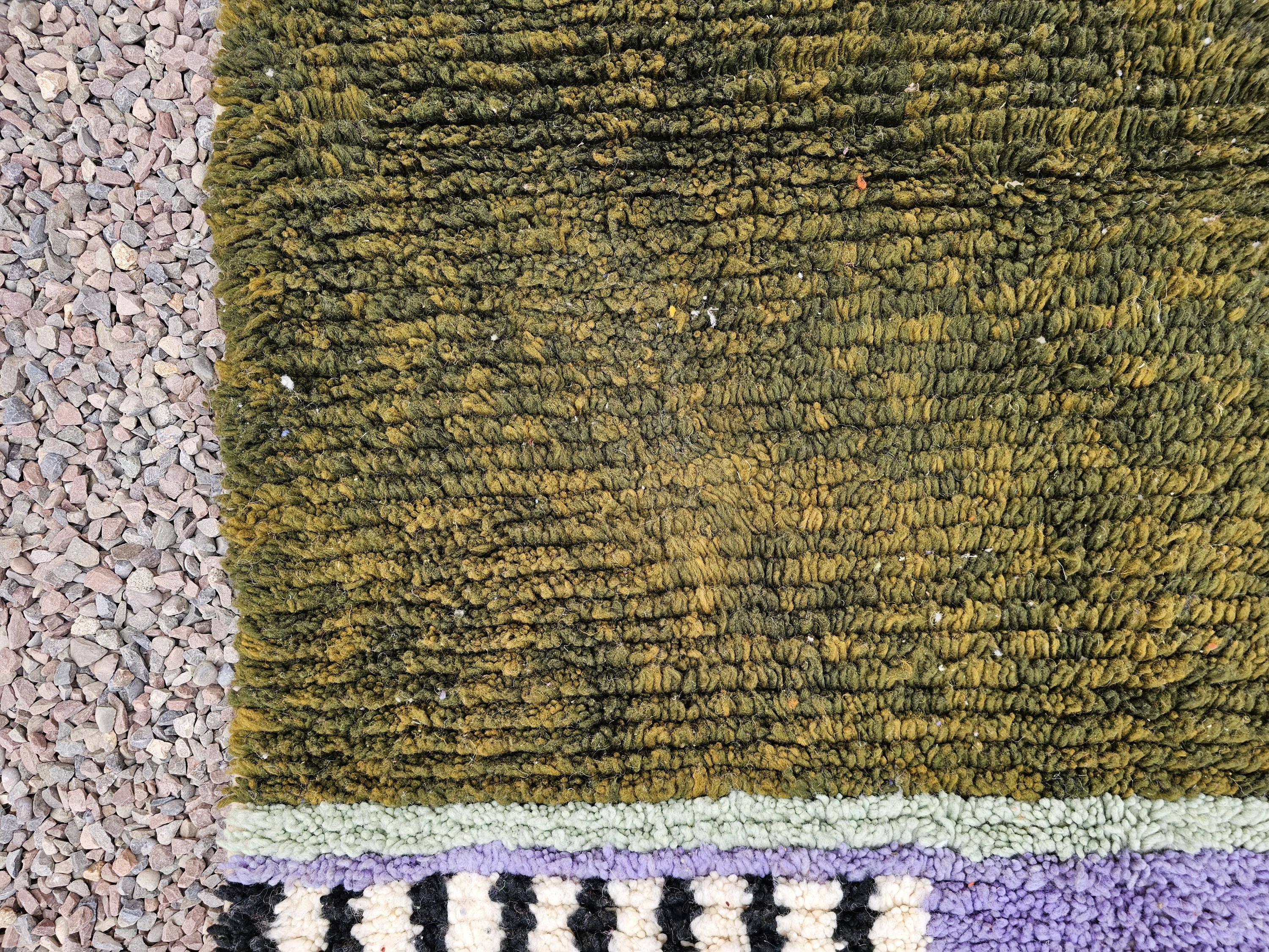 Berber rug in natural wool 2.5x1.5 m