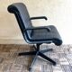 Richard Sapper vintage 90 black leather Knoll desk