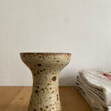 Old pyrite stoneware candle holder