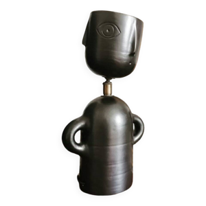 Lampe ceramique anthropomorphe